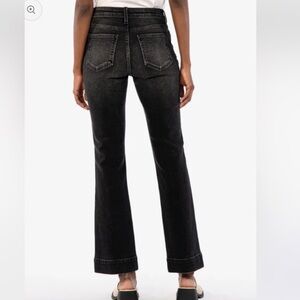 Kut from the Kloth Kelsey Fab Ab Ankle Flare with wide hem.